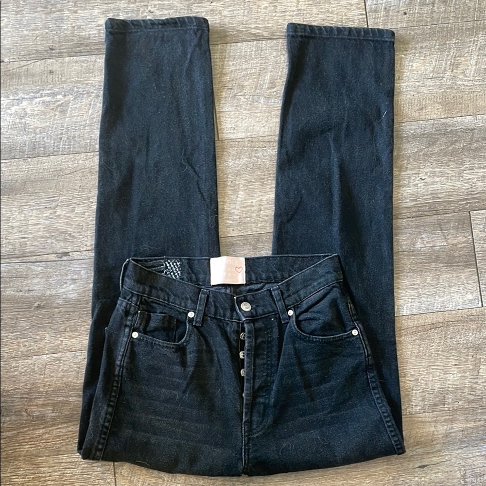 Revice ripped straight leg denim jeans